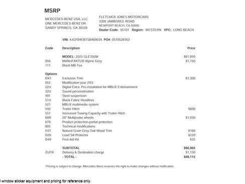 Certified 2025 Mercedes-Benz GLE 350 4MATIC image 2