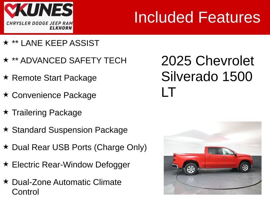 Used 2025 Chevrolet Silverado 1500 LT w/ Work Truck Package AWD/4WD image 3