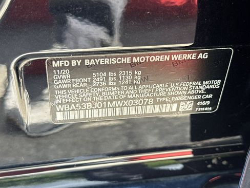 Used 2021 BMW 540i w/ M Sport Package RWD image 38