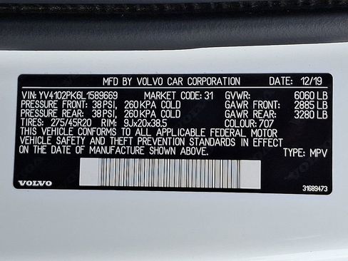 Used 2020 Volvo XC90 T5 Momentum w/ Protection Package Premier AWD/4WD image 27