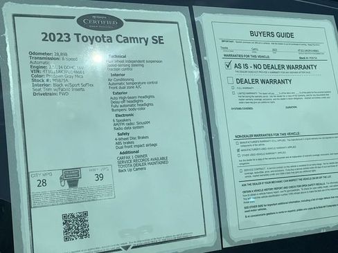 Used 2023 Toyota Camry SE FWD image 36