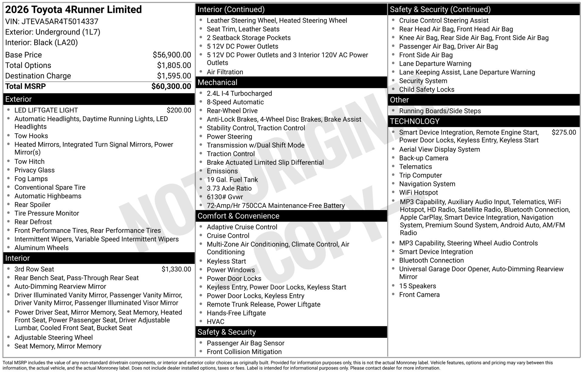 Used 2026 Toyota 4Runner Limited RWD image 23