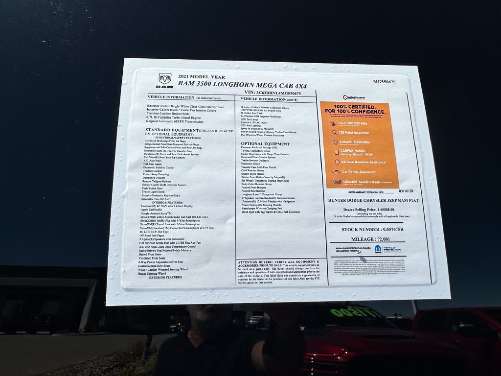 Certified 2021 RAM 3500 Limited AWD/4WD image 5