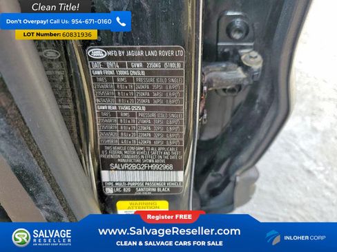 Used 2015 Land Rover Range Rover Evoque Pure Premium AWD/4WD image 19
