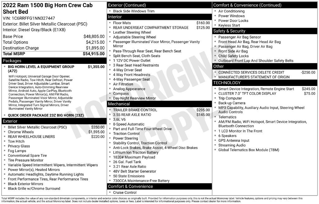 Used 2022 RAM 1500 Big Horn AWD/4WD image 2