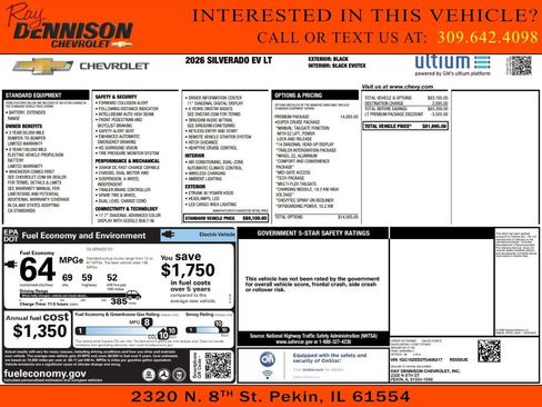 New 2026 Chevrolet Silverado EV LT w/ Premium Package image 9