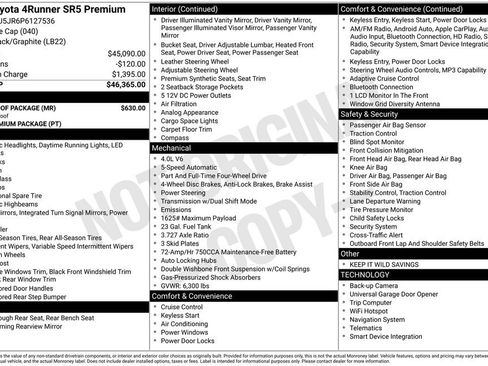 Used 2023 Toyota 4Runner SR5 Premium w/ Moonroof Package image 28