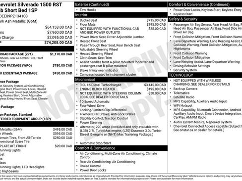 Certified 2023 Chevrolet Silverado 1500 RST w/ Z71 Off-Road Package AWD/4WD image 35