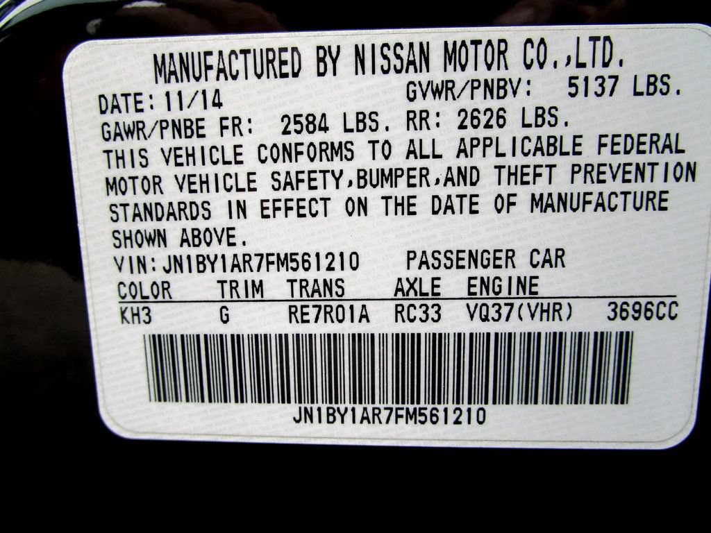Used 2015 INFINITI Q70 3.7 AWD/4WD image 34