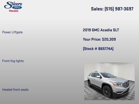 Used 2019 GMC Acadia SLT AWD/4WD image 16