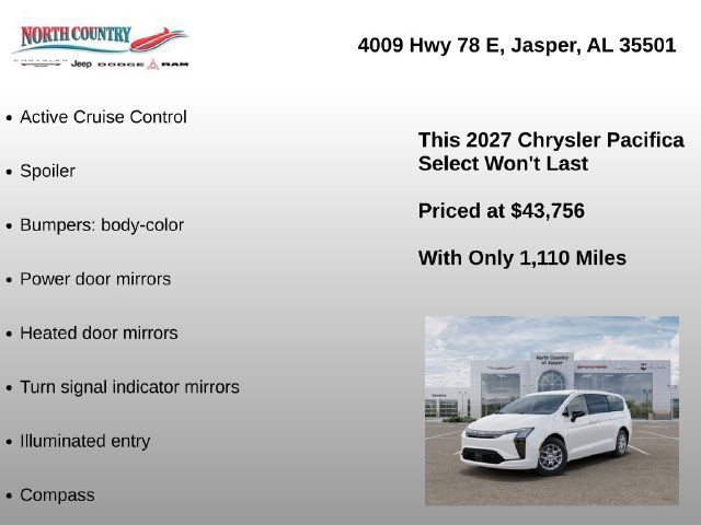 New 2027 Chrysler Pacifica Select FWD image 16