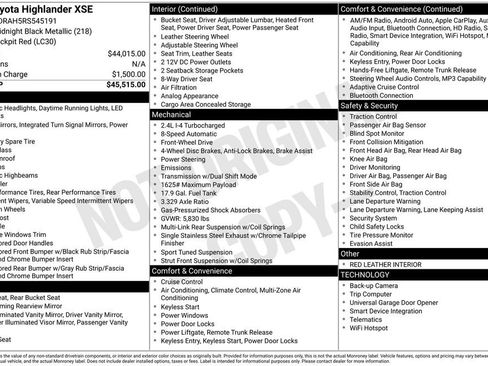 Used 2024 Toyota Highlander XSE FWD image 3