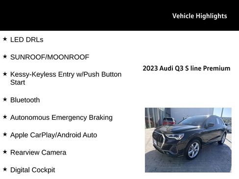 Used 2023 Audi Q3 2.0T Premium w/ Convenience Package AWD/4WD image 27