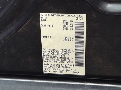 Used 2022 Nissan Altima 2.5 SL FWD image 30