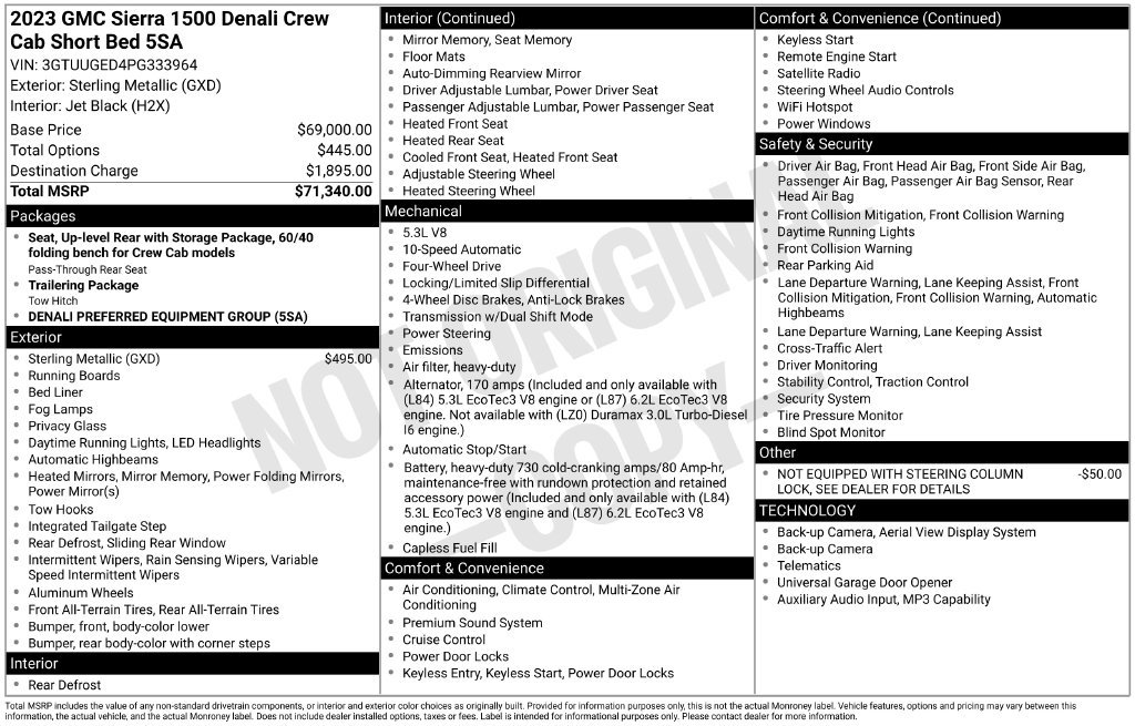 Used 2023 GMC Sierra 1500 Denali AWD/4WD image 44