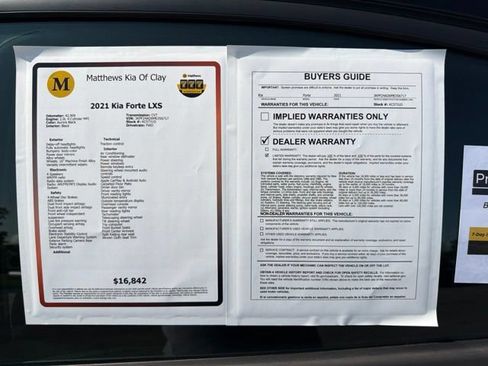 Certified 2021 Kia Forte LXS FWD image 15