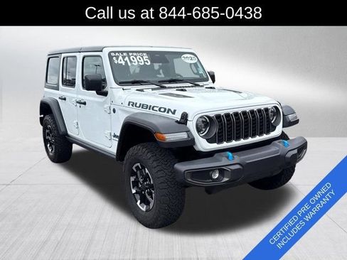 Certified 2025 Jeep Wrangler Unlimited Rubicon 4xe w/ Safety Group AWD/4WD image 3
