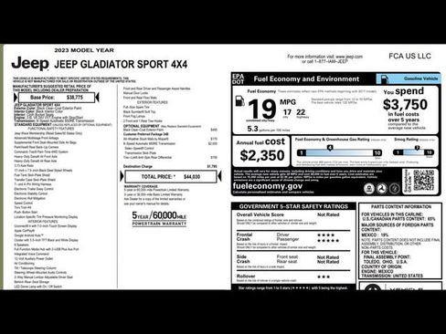 Used 2023 Jeep Gladiator Sport image 3