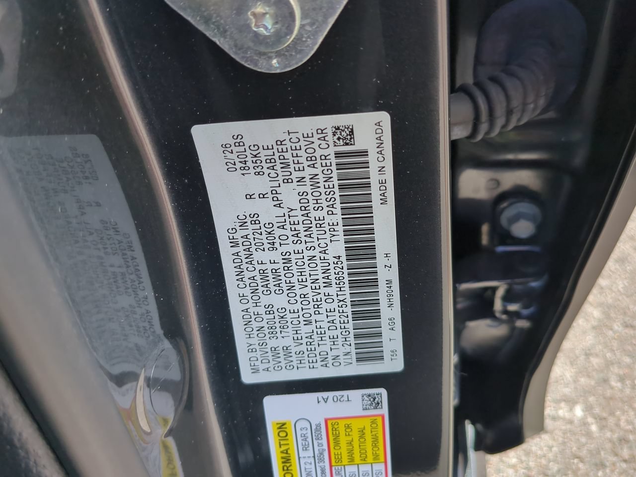 Certified 2026 Honda Civic Sport image 22