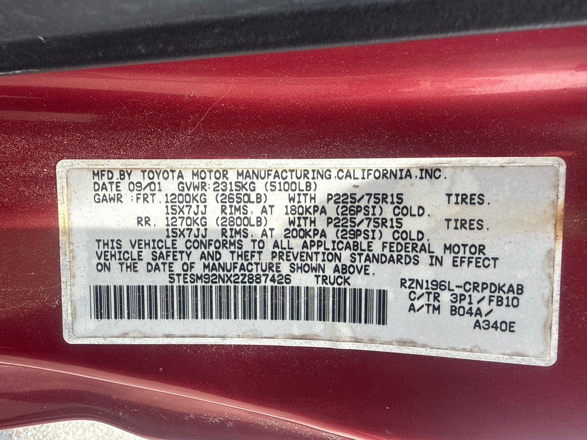 Used 2002 Toyota Tacoma PreRunner RWD image 11