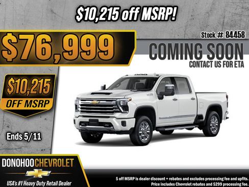 New 2026 Chevrolet Silverado 2500 High Country w/ Z71 Off-Road Package AWD/4WD image 1
