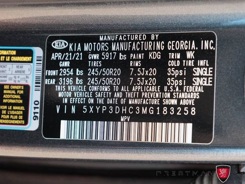 Used 2021 Kia Telluride EX w/ EX Premium Package AWD/4WD image 43