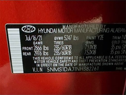 Used 2022 Hyundai Santa Fe SE w/ Cargo Package image 14