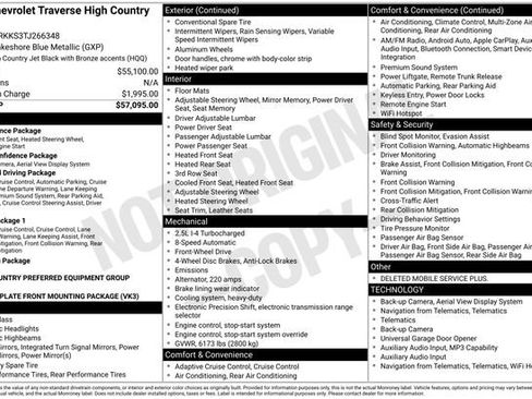 New 2026 Chevrolet Traverse High Country FWD image 4