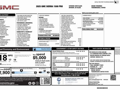 New 2025 GMC Sierra 1500 Pro w/ Graphite Edition