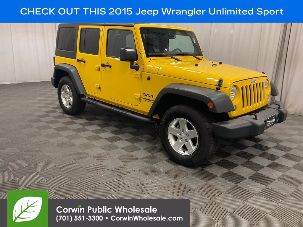 Used 2015 Jeep Wrangler Unlimited Sport w/ Quick Order Package 24S AWD/4WD image 1
