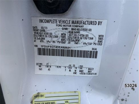 Used 2013 Ford F550 2WD Regular Cab Super Duty w/ Payload Upgrade Pkg image 15