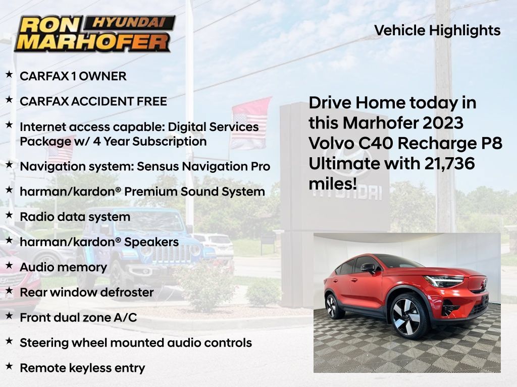 Used 2023 Volvo C40 P8 Recharge Ultimate AWD/4WD image 14