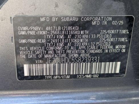 Used 2025 Subaru Crosstrek 2.0i Premium AWD/4WD image 32