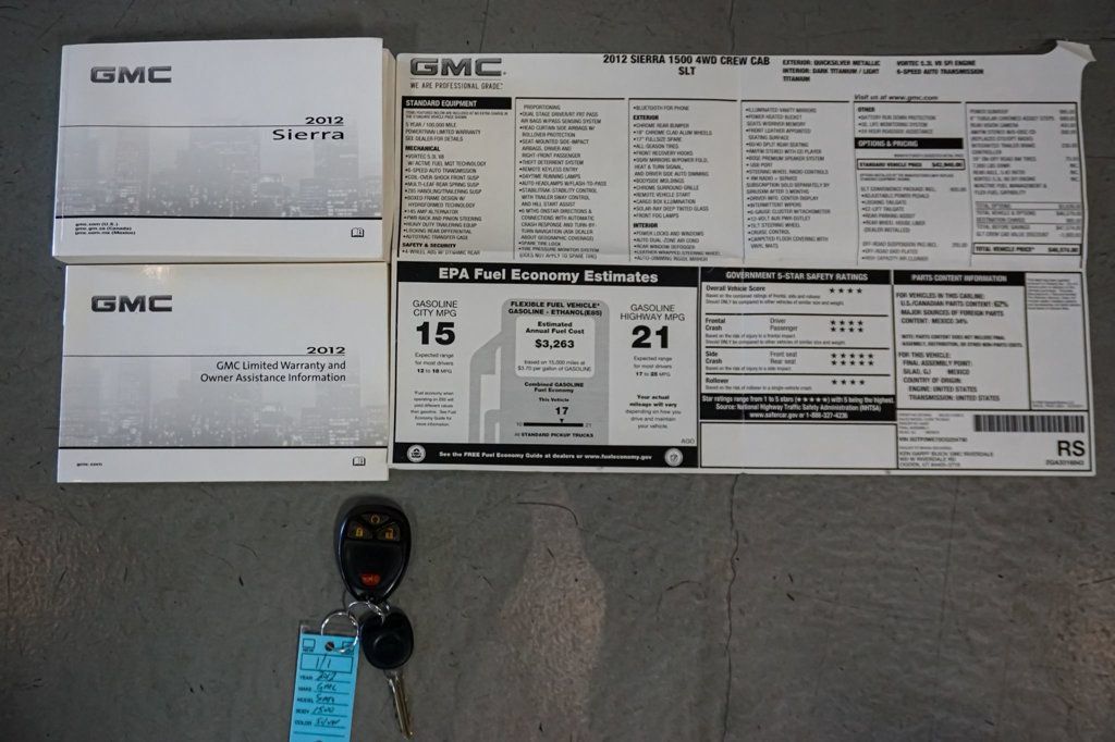Used 2012 GMC Sierra 1500 SLT w/ SLT Convenience Package AWD/4WD image 80