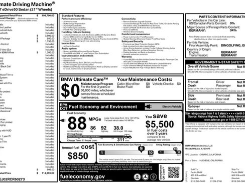 Used 2024 BMW i7 eDrive50 w/ M Sport Package image 64