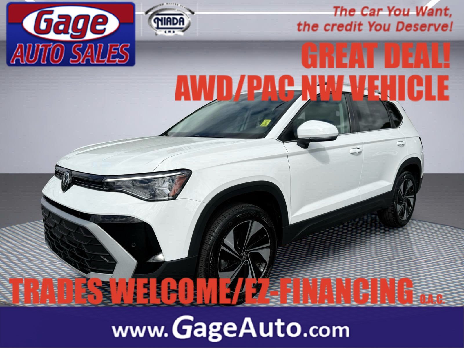 Used 2025 Volkswagen Taos SE AWD/4WD image 1