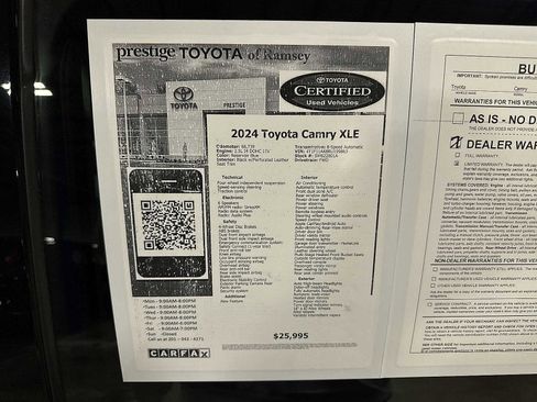 Certified 2024 Toyota Camry XLE image 12