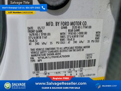 Used 2017 Ford Expedition EL XLT w/ Equipment Group 202A AWD/4WD image 17