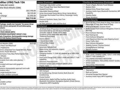 Used 2024 Cadillac Lyriq Tech image 33