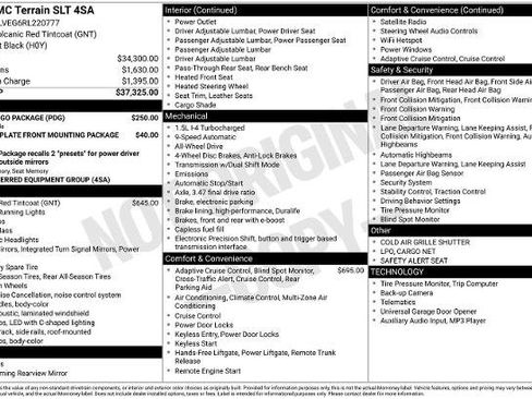 Used 2024 GMC Terrain SLT w/ LPO, Cargo Package AWD/4WD image 17