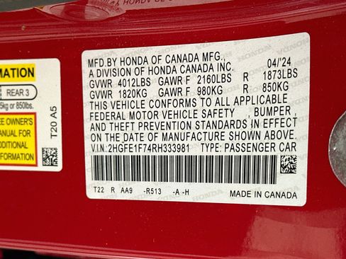 Used 2024 Honda Civic EX image 12