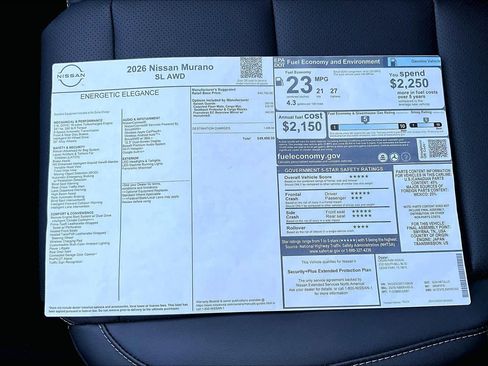 New 2026 Nissan Murano SL image 21