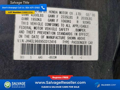 Used 2005 Acura TSX FWD image 16