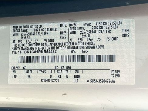 Used 2024 Ford Transit 250 Base w/ Load Area Protection Package image 30