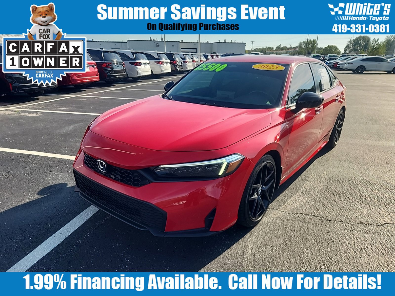 Used 2025 Honda Civic Sport image 1