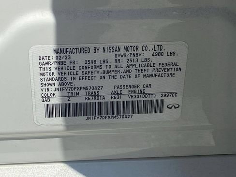 Certified 2023 INFINITI Q50 Red Sport 400 RWD image 12