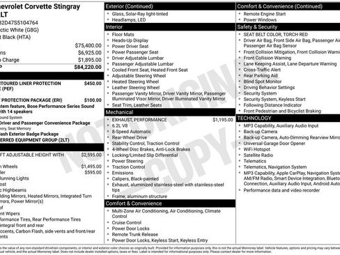 Used 2025 Chevrolet Corvette Stingray Preferred Cpe RWD image 3