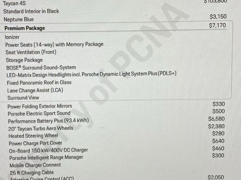 Used 2021 Porsche Taycan 4S image 44