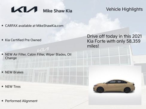 Certified 2021 Kia Forte GT-Line w/ GT-Line Premium Package FWD image 9