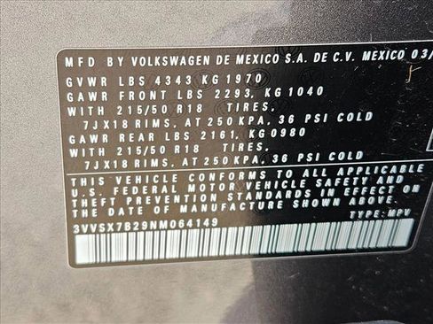 Used 2022 Volkswagen Taos SE FWD image 15